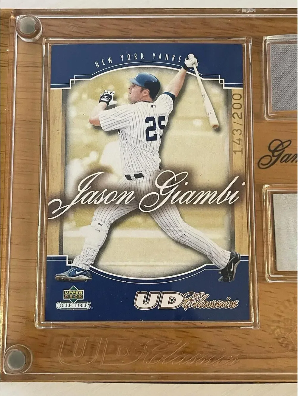 2003 Upper Deck - 143 of 200, Jason Giambi - limited edition